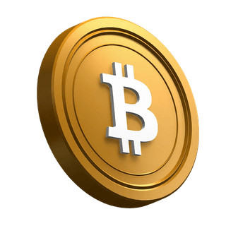 Et vinklet Bitcoin BTC-mynt brukt som visuelt element i hero-seksjonen
